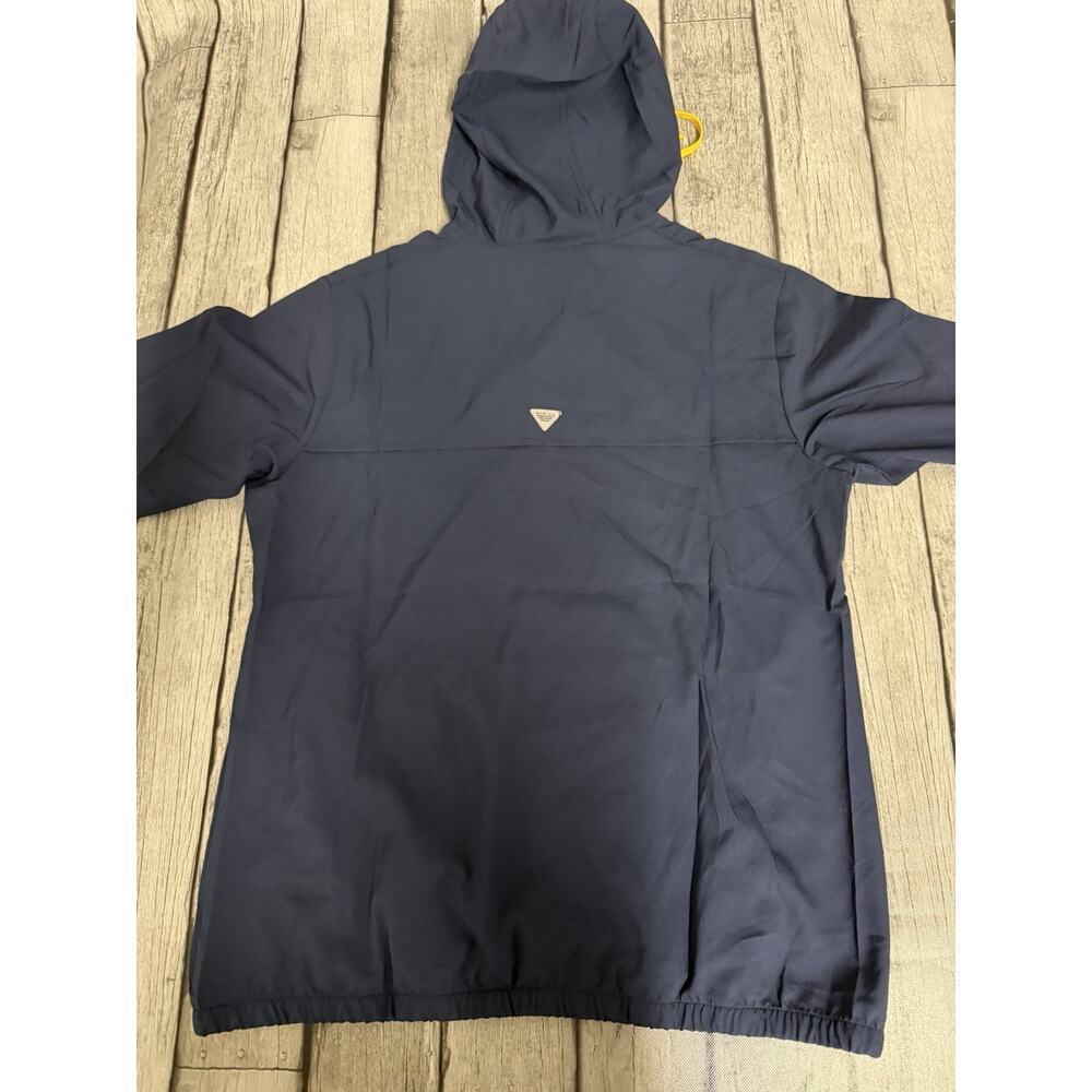NWT Women’s Columbia Michigan Wolverines PFG Tamiami 1/4 Snap Jacket Navy Large - Picture 8 of 8